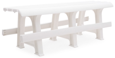 Купить Скамья N3 пластиковая без спинки, арт. 4737-120-0040-belyj, цвет: белый на stol-stool.ru 4737-120-0040-belyj