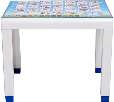 Купить Стол детский с деколем пластиковый, арт. 4737-160-0057-sinij, цвет: синий на stol-stool.ru 4737-160-0057-sinij