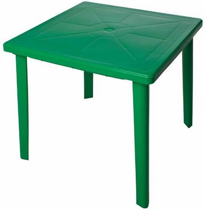 Купить Стол квадратный пластиковый, арт. 4737-130-0019-kv-pr-zelenyj, цвет: зеленый на stol-stool.ru 4737-130-0019-kv-pr-zelenyj