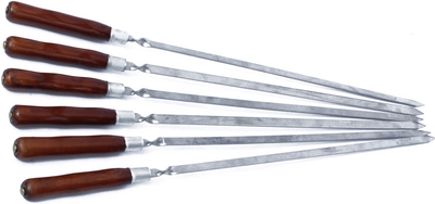 Купить Шампур 45 см, материалы - сталь и дерево на stol-stool.ru 4738-Shampur-45-sm