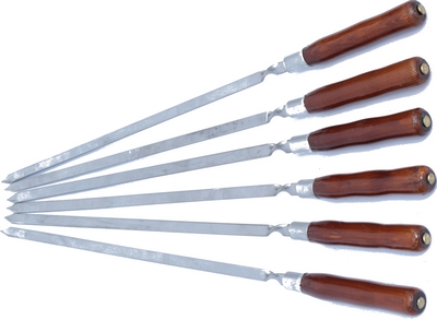 Купить Шампур 45 см, материалы - сталь и дерево на stol-stool.ru 4738-Shampur-45-sm