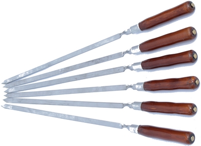 Купить Шампур 55 см, материалы - сталь и дерево на stol-stool.ru 4738-Shampur-55-sm