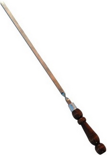 Купить Шампур 55 см, материалы - сталь и дерево на stol-stool.ru 4738-Shampur-55-sm