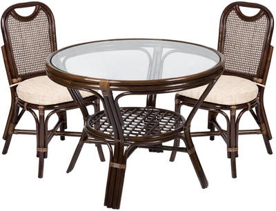 Купить Набор мебели из натурального ротанга 22-02_04-22 (браун) на stol-stool.ru 4721-komplekt-22-02-04-22x2-brown