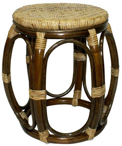Купить Табурет из натурального ротанга 12-07 (браун) на stol-stool.ru 4721-taburet-12-07-brown
