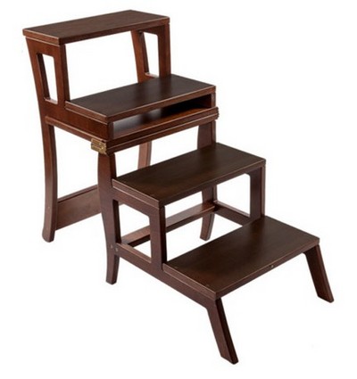 Купить Стул- трансформер Leset Бруклин (орех) в Stol-Stool.ru 4697-Stul-lestnica-Leset-Bruklin-oreh