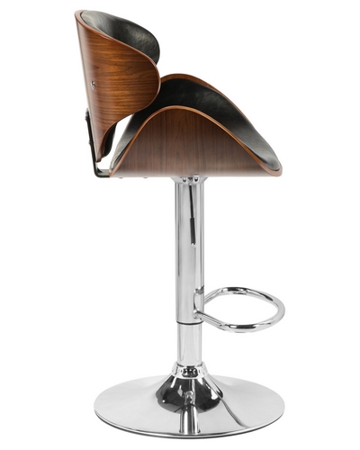 Купить Барный стул 4905 коричневое дерево, кожзам: черный на stol-stool.ru 4741-LMZ-4905-korichnevoe-derevo-cvet-chernyj