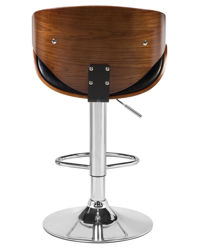 Купить Барный стул 4905 коричневое дерево, кожзам: черный на stol-stool.ru 4741-LMZ-4905-korichnevoe-derevo-cvet-chernyj