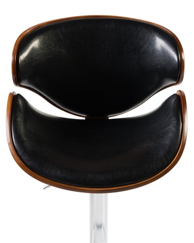 Купить Барный стул 4905 коричневое дерево, кожзам: черный на stol-stool.ru 4741-LMZ-4905-korichnevoe-derevo-cvet-chernyj