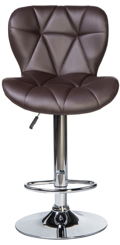 Купить Барный стул 5022 с мягкой спинкой, коричневый на stol-stool.ru 4741-LM-5022-cvet-korichnevyj