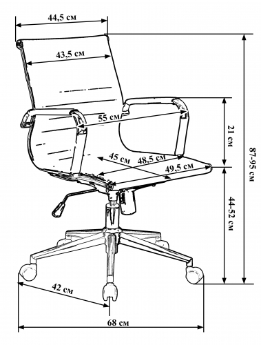 Купить Кресло для руководителя 118B, черное на stol-stool.ru 4741-LMR-118B-cvet-cherny