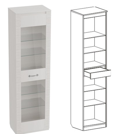 Купить Мебель в гостиную Элана компоновка 2 (бодега белая) в Stol-stool.ru 4734-Gostinaja-Jelana-bodega-komplektacija-2