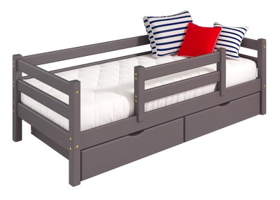 Купить Кровать детская Соня 4 с защитой по центру (лаванда) в Stol-stool.ru 4734-Krovat-Sonja-s-zashhitoj-po-centru-lavanda