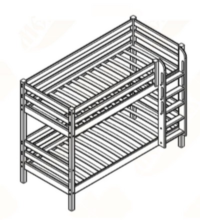 4734-Krovat-dvuhjarusnaja-Avalon-s-prjamoj-lestnicej