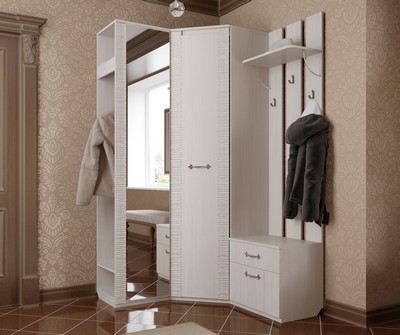 Купить Мебель в прихожую Элана компоновка 1 (бодега белая) в Stol-stool.ru 4734-Prihozhaja-Jelana-komplektacija-1-bodega-belaja