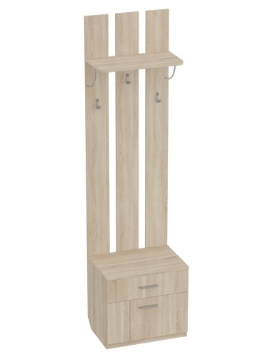 Купить Мебель в прихожую Элана компоновка 1 (дуб сонома) в Stol-stool.ru 4734-Prihozhaja-Jelana-komplektacija-1-dub-sonoma