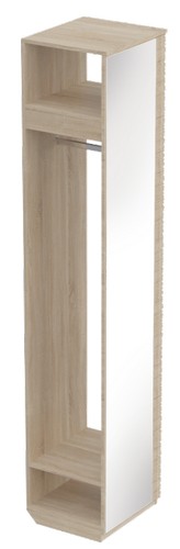 Купить Вешалка с зеркалом в прихожую Элана (дуб сонома) в Stol-stool.ru 4734-Veshalka-s-zerkalom-Jelana-dub-sonoma