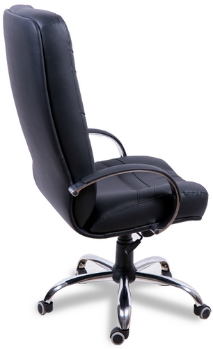 Купить Кресло Министр хром (обивка натур.кожа) на stol-stool.ru 4722-kreslo-ministr-hrom-kozha