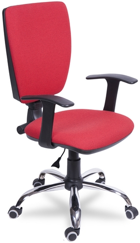 Купить Кресло Нота хром (Т new) обивка кож.зам. на stol-stool.ru 4722-kreslo-nota-hrom-T-new-kozh-zam