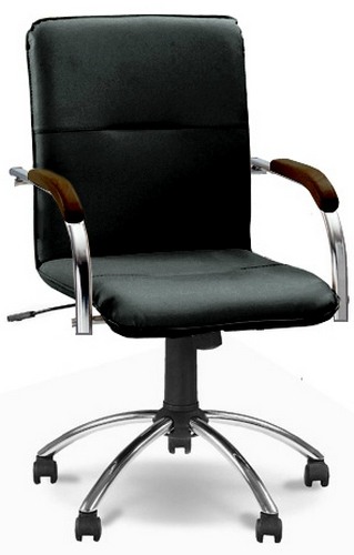 Купить Кресло Самба крестовина хром (обивка кож.зам.) на stol-stool.ru 4722-kreslo-samba-hrom-kozh-zam