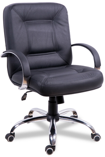 Купить Кресло Сенатор хром короткий (обивка кож.зам.) на stol-stool.ru 4722-kreslo-senator-hrom-korotkiy-kozh-zam